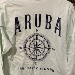 Green Aruba long-sleeve.
